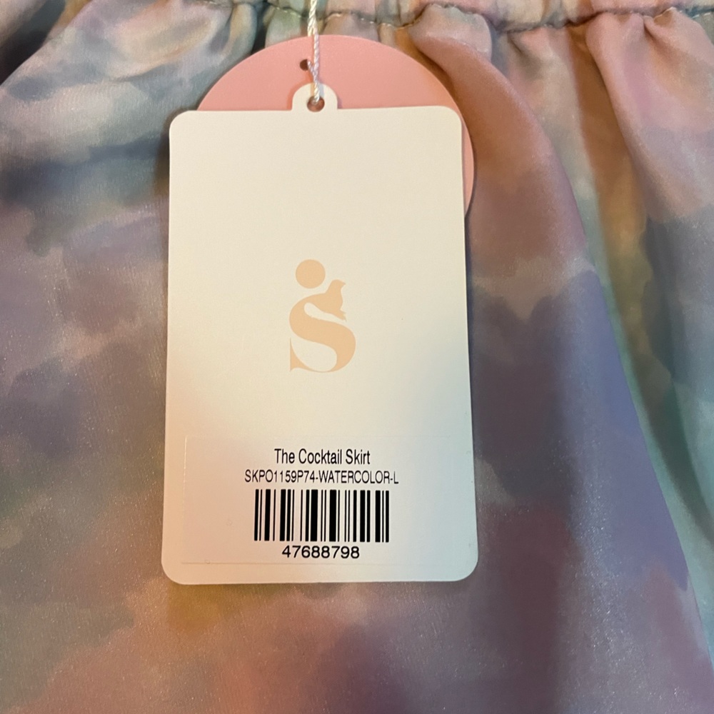 Selkie the Cocktail Skirt in Watercolor NWT